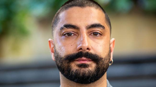 SYDNEY, AUSTRALIA - NCA NewsWire Photos - 23 AUGUST, 2023: Trans activist and former Cosmopolitan style editor Deni Todorovic appeared in Sydney's Downing Centre Court to fight charges of property destruction and trespassing.Picture: NCA NewsWire / Christian Gilles