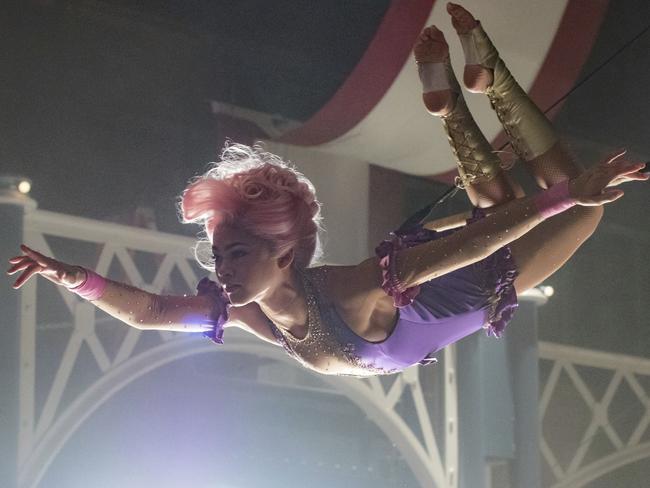 Disney star Zendaya plays a trapeze artist in The Greatest Showman.