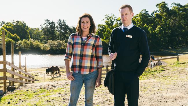 Luke McGregor, Celia Pacquola and the cast for the fifth and final season of ABC's Rosehaven.