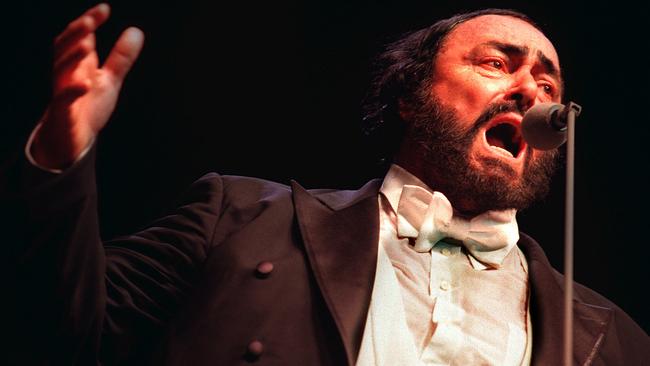 Pavarotti in concert in 1999. Picture: Angelo Soulas