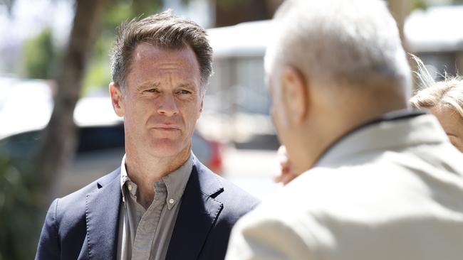 Premier Chris Minns visited Broken Hill to talk to locals about the ongoing power outages. Picture: Richard Dobson