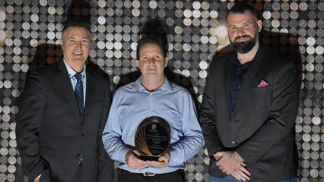 Business Innovation of the Year award winner: Cured Compliance. Photo: Bryton Wishart, Ryan Robb and Wayne Graham.