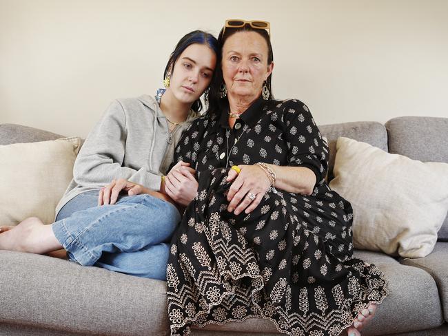 Sally Long and her youngest daughter Tiggy are grieving Daisy’s death. Picture: Sam Ruttyn