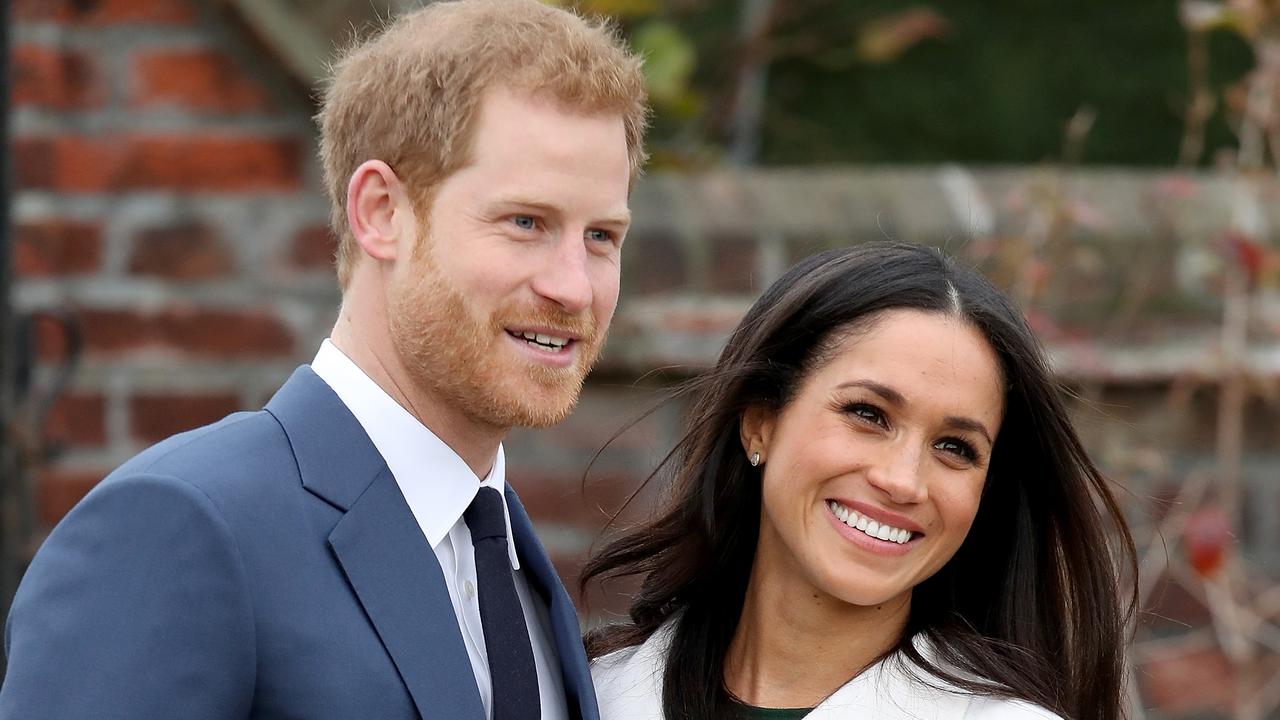 Prince Harry and actress Meghan Markle during an official photocall to announce their engagement at The Sunken Gardens at Kensington Palace on November 27, 2017. Picture: Chris Jackson/Chris Jackson/Getty Images.