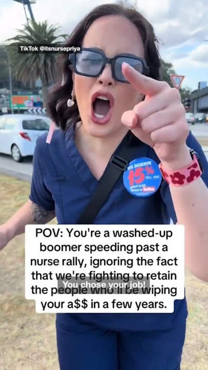 Nurses hit back at boomer's verbal abuse