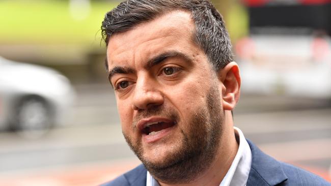 Former Federal Labor Senator Sam Dastyari arrives at the Independent Commission Against Corruption today. Picture: AAP