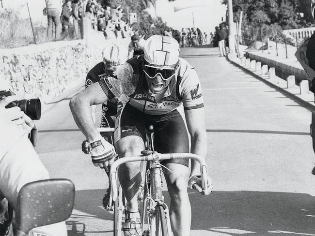 Anderson during the Milan-San Remo in 1986.