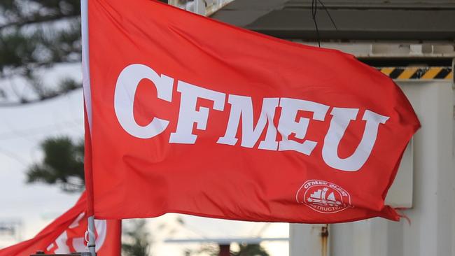 CFMEU organisers have been accused of breaching the Fair Work Act and disrupting the Logan and Gateway Motorway extension. Picture: Matt Taylor