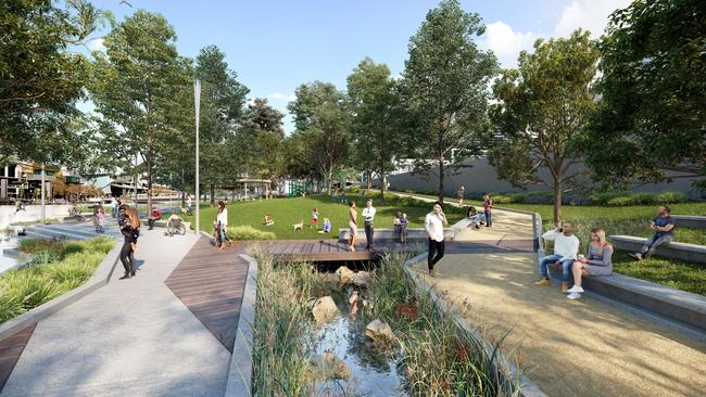 Greenline’s proposed River Park Precinct. Picture: Supplied