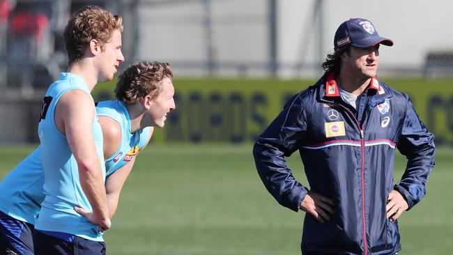 Western Bulldogs coach Luke Beveridge at Whitten Oval. Picture: Michael Klein