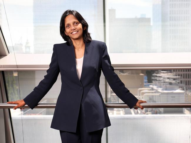 02/11/2018: Macquarie's new chief executive Shemara Wikramanayake in Sydney after announcing the half year profit results.Pic by James Croucher