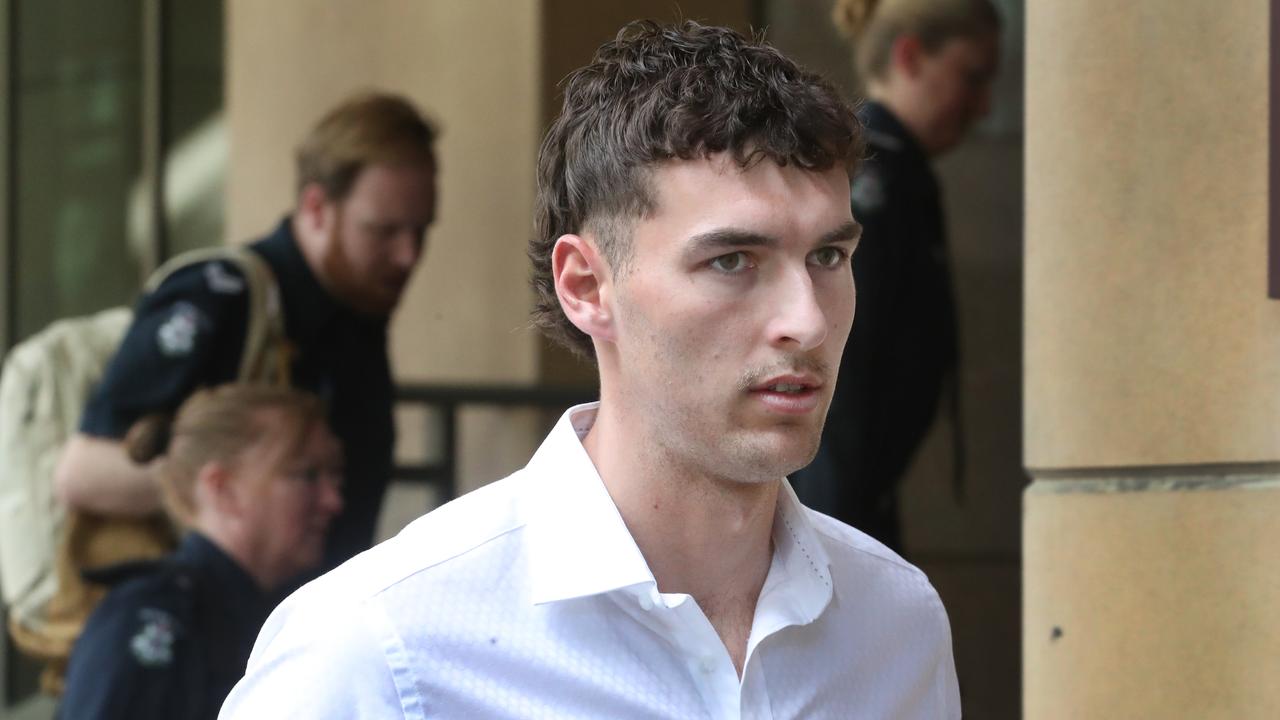 Former Carlton player Tom Williamson arrives at Melbourne Magistrate Court. Monday, September 25, 2023. Picture: David Crosling