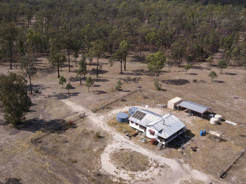 Nathaniel Train, Gareth Train and Stacey Train’s property, at Wains Road Wieambilla. Picture: Liam Kidston