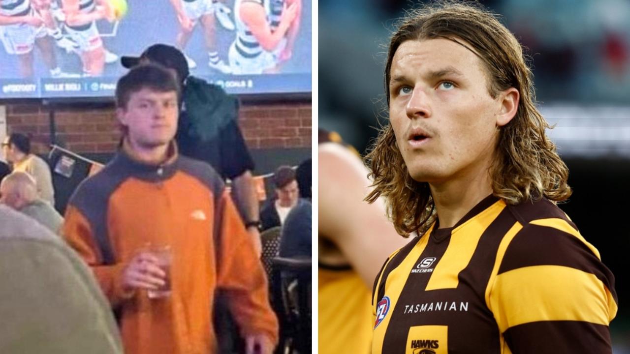 Fox Footy pundits don’t have a problem with Hawks young gun Jack Ginnivan’s night out at the pub before Friday night’s elimination final, but have noted it “looks poor.”