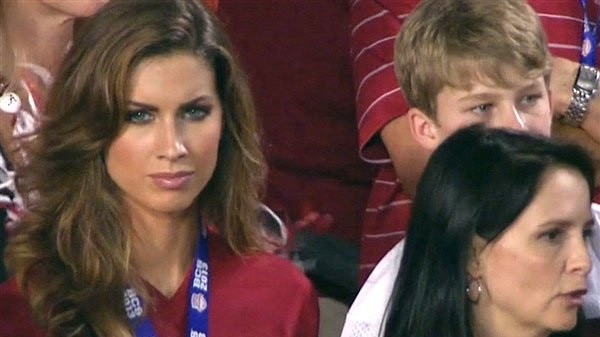 Katherine Webb as seen on the ESPN broadcast.