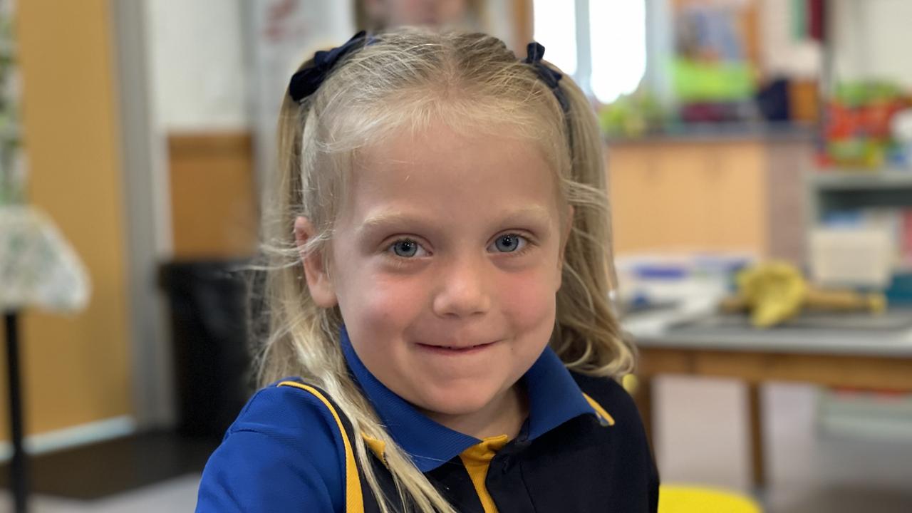 Niamh Watson – Gympie South State School prep students on first day, Monday January 22, 2024.