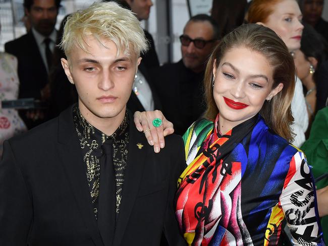 Model siblings Anwar and Gigi Hadid at the 2018 CFDA Fashion Awards. Picture: AFP