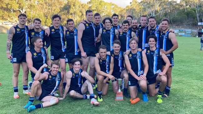 Bridgewater-Callington Raiders after defeating rival Mount Lofty to retain the Neil Cutting Memorial Challenge Cup. Picture: Trev Syme