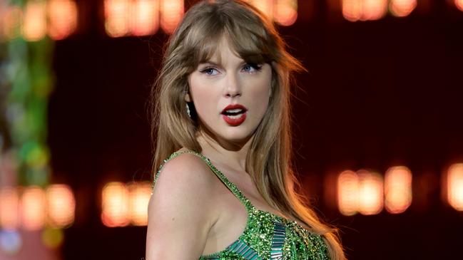 Taylor Swift during The Eras Tour at MetLife Stadium in New Jersey. Picture: Kevin Mazur/TAS23/Getty Images for TAS Rights Management