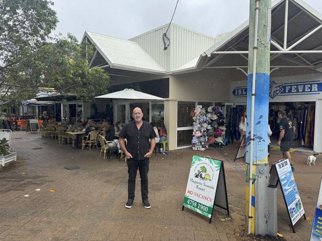 Raine &amp; Horne principal Steve Leaumont is selling the Horseshoe Bay building at 6 Pacific Drive. Picture: Supplied.