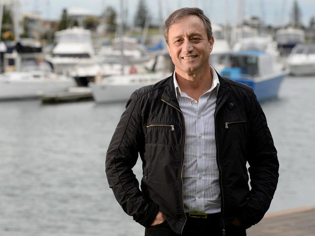 23/7/2015 Bruno Marveggio is behind a proposal to build a 12-storey hotel/apartment/retail block on Adelphi Tce, Glenelg North pic today is bruno at the Patawilunga on Adelphi Terrace at Glenelg North ....PHOTO DAVE CRONIN