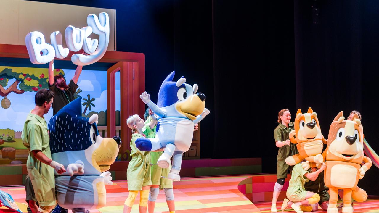 Australian animation brought to the stage, Bluey, in Bluey's Big Play. Picture: Richard Walker