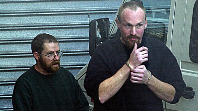 Bodies in the barrels serial killers John Justin Bunting and Robert Joe Wagner in 2001.