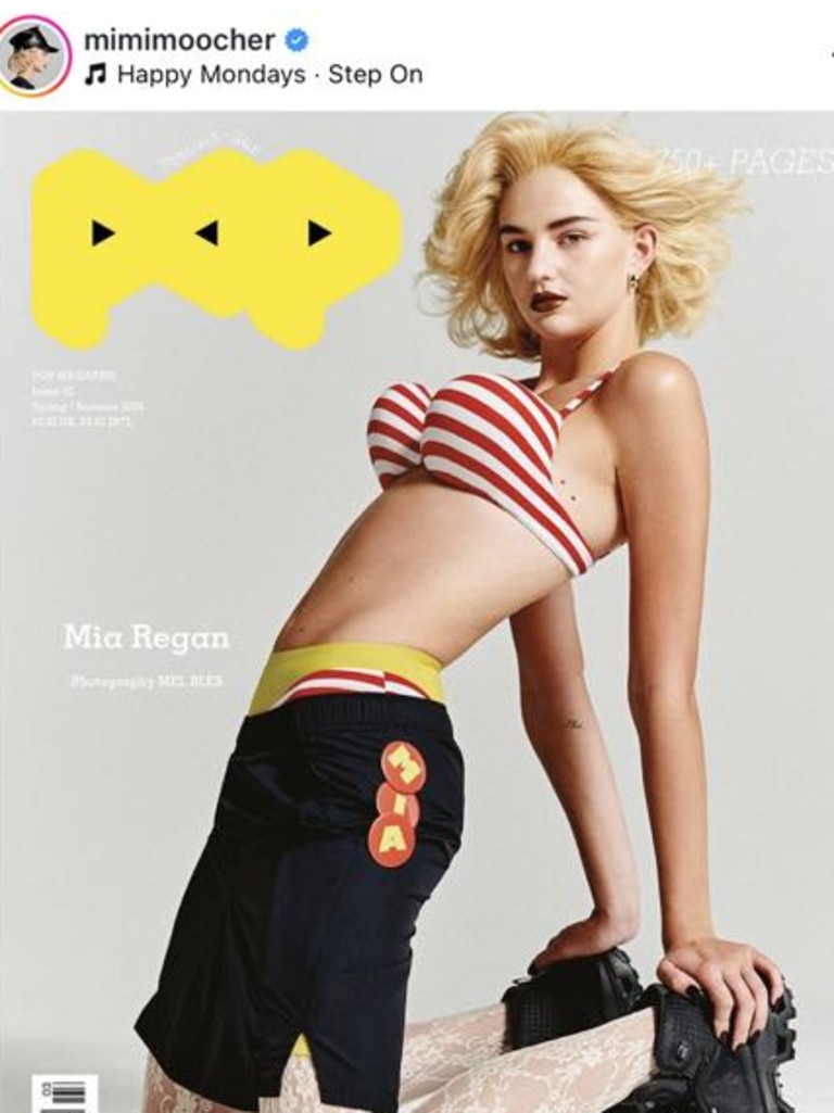 The diss began when Nicola commented on this photo of Mia’s modelling shoot.