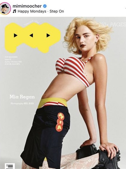 The diss began when Nicola commented on this photo of Mia’s modelling shoot.