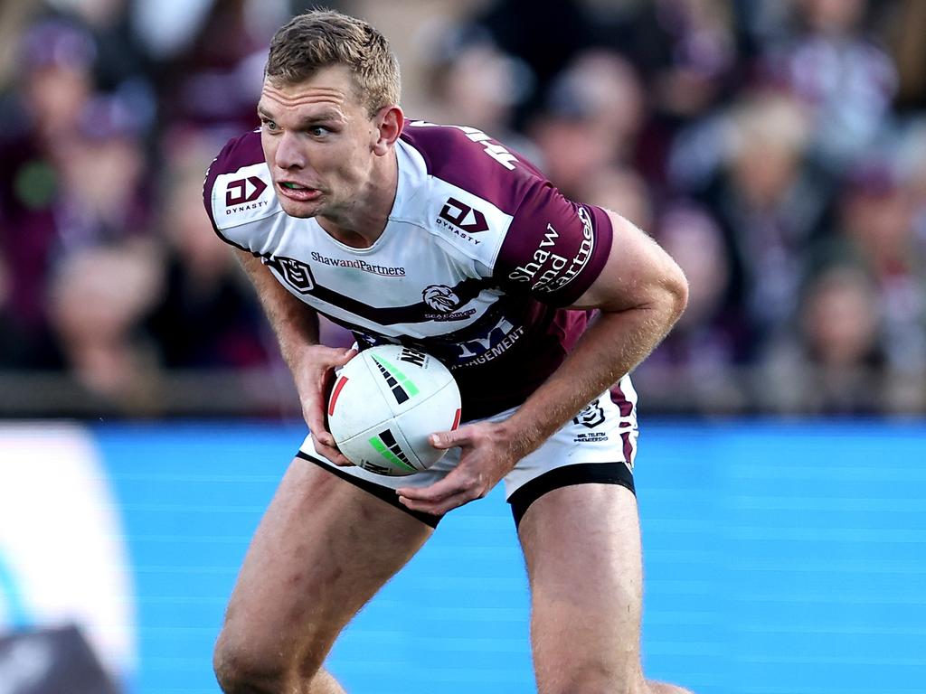 Tom Trbojevic starred for the Sea Eagles against the Titans. Picture: Brendon Thorne/Getty Images