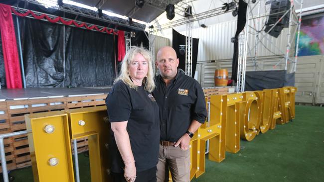 Night Quarter at Helensvale will close its' doors after Westfield more than doubled the rent. Photo of owners Michell Christoe and Ian Van Der Woude. Picture Richard Gosling