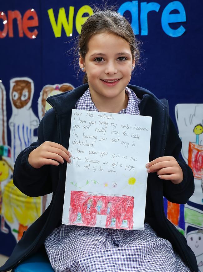 Sacred Heart Parish School, Sandringham. Year 3 student Stevie Cartwright. Picture: Ian Currie