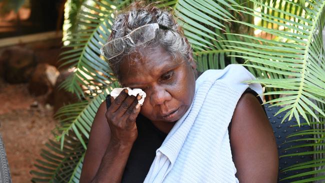 Constance Puruntatameri wants the remains of her 15-year-old son returned to the Tiwi Islands so his spirit can be at peace. Picture: Katrina Bridgeford