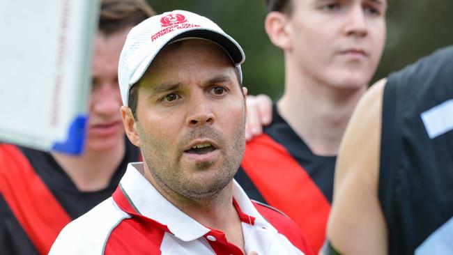 Rostrevor coach James Allan credited his players for a gutsy win over St Michael’s. Picture: Brenton Edwards