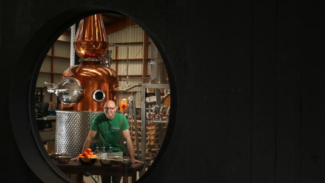 The distillery has different gins in large-scale production. Picture: Stuart Milligan