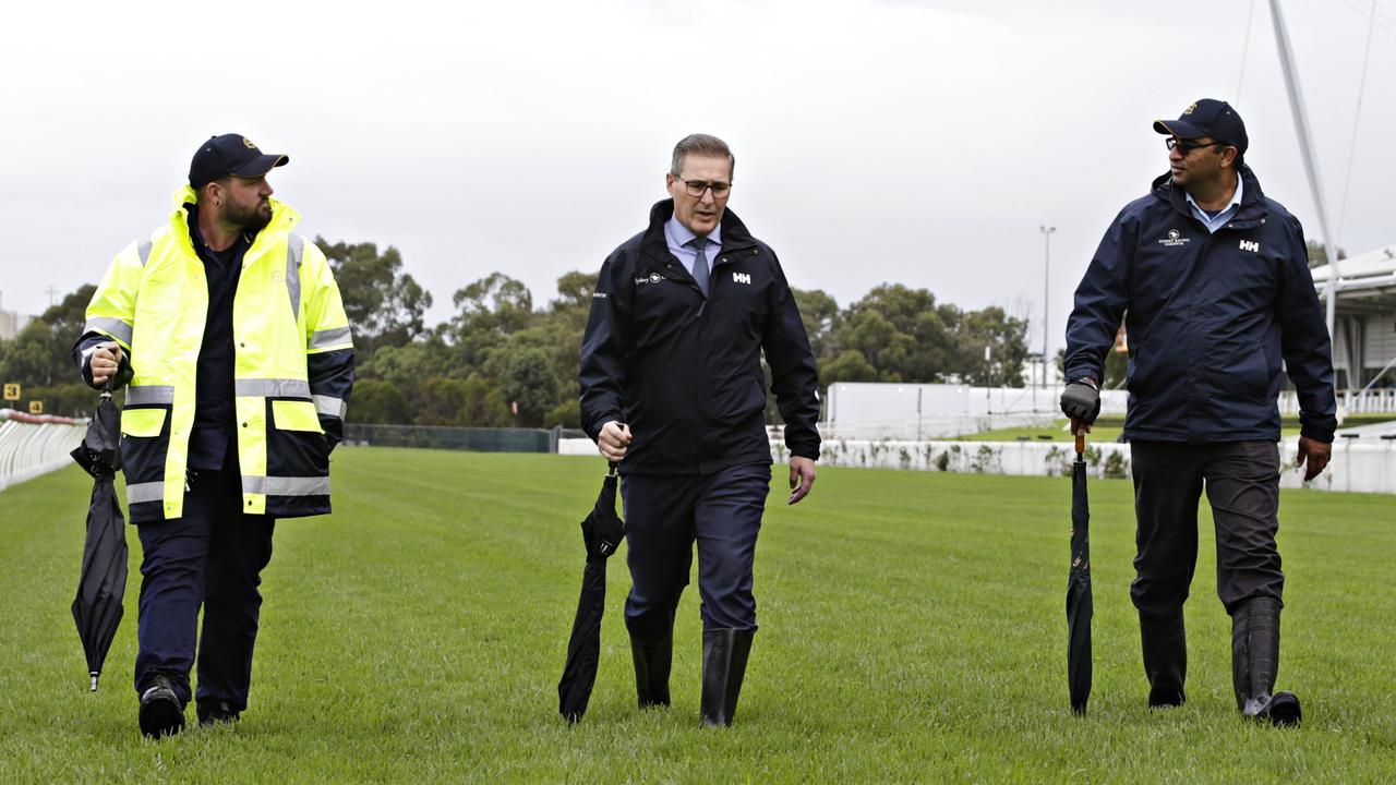 Stewards Walk the Track