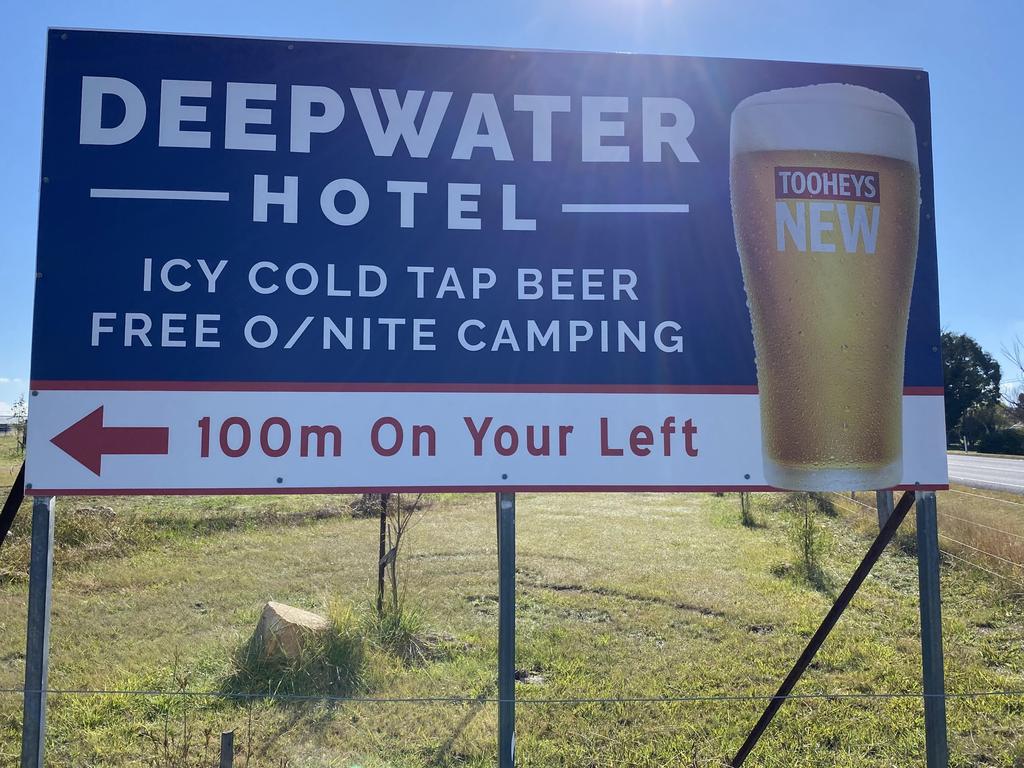The Deepwater Hotel is being pursued by the Glen Innes Severn Council for allowing passing travellers to park overnight on their property. Picture: Supplied