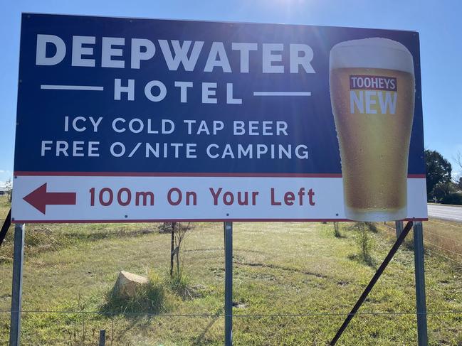 The Deepwater Hotel is being pursued by the Glen Innes Severn Council for allowing passing travellers to park overnight on their property. Picture: Supplied