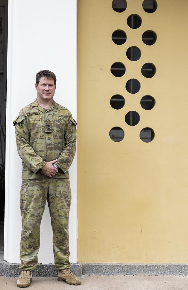 Lieutenant Colonel Steve Medlin at Larrakeyah Barracks. Picture: Dylan Robinson