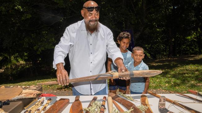 James Saurney of the Widi People at the ILUA signing with the Bowen Renewable Energy Hub on November 12, 2022