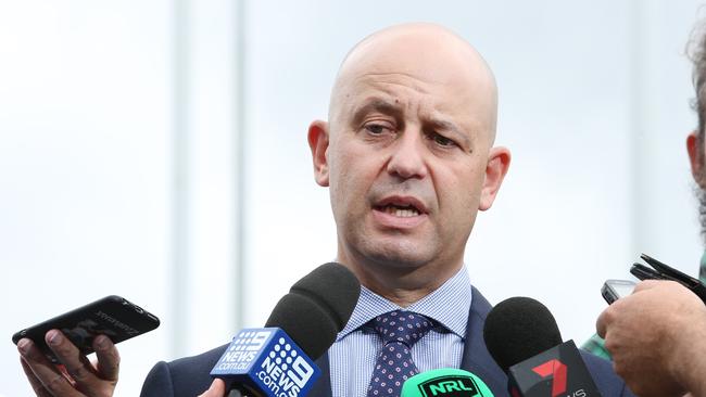 NRL CEO Todd Greenberg says ‘there will be consequences’ for players who bring the game into disrepute. Picture: Richard Dobson