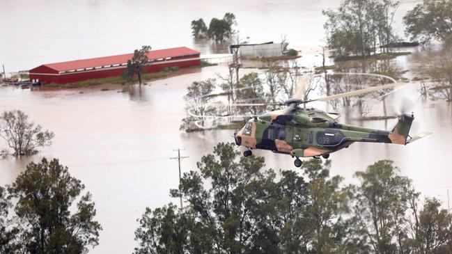 Oakey Army air crews rescue 91 people from flood ravaged areas