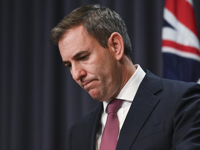 CANBERRA, Australia - NewsWire Photos - October 28, 2024: Federal Treasurer Jim Chalmers holds a press conference at Parliament House in Canberra. Picture: NewsWire / Martin Ollman