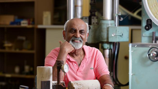 Sabaratnam Prathapan aka 'Prath' has been working for over 50 years in the engineering sector. Picture: Patrina Malone