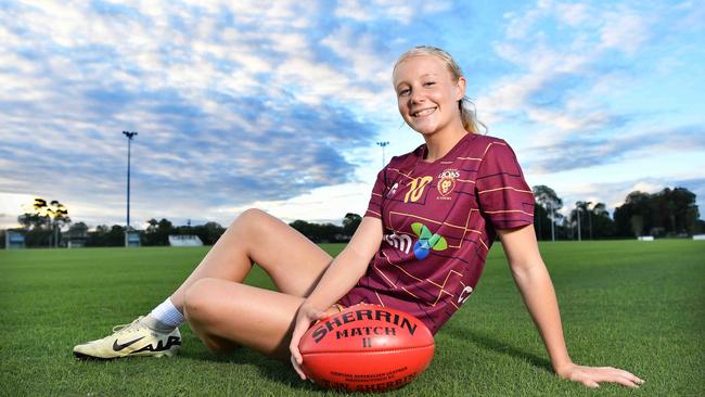 Rising Sunshine Coast Aussie rules talent Molly Ferguson. Picture: Patrick Woods.