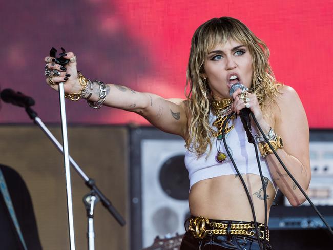 The singer rocks out at Glastonbury 2019. Picture: Getty Image