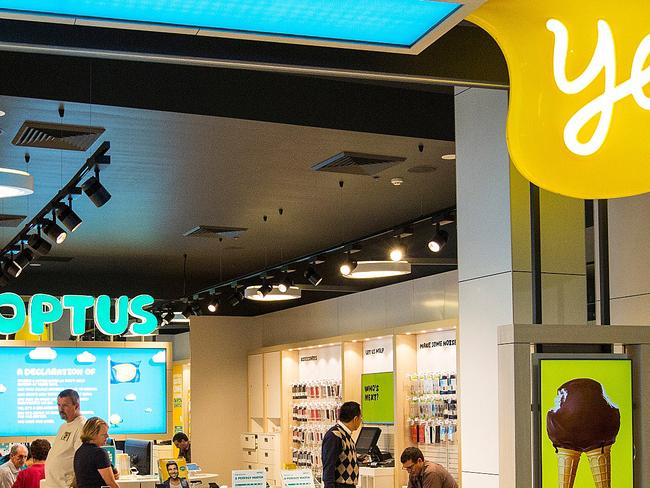 Supplied undated image obtained Thursday, June 19, 2014 of an Optus store in Sydney. (AAP Image/Optus) NO ARCHIVING, EDITORIAL USE ONLY