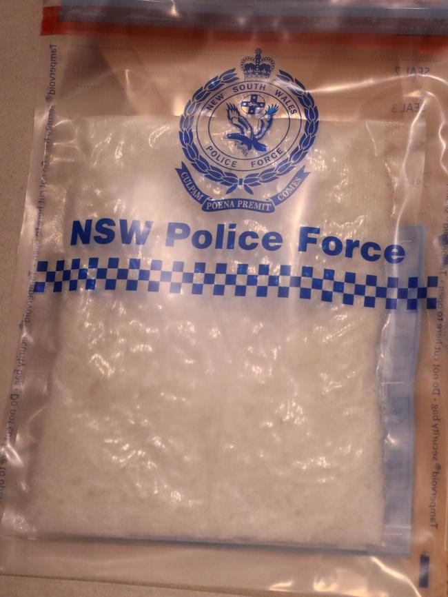 Police also uncovered 1.5kg of cocaine and 844g of methylamphetamine at the Macquarie Park property. Picture: NSW Police