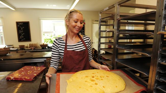 Chocolatier Rebecca Knights pictured here making honeycomb.