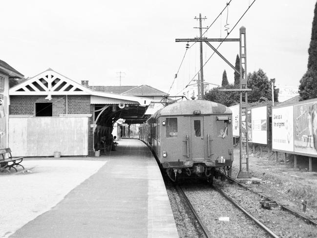 An historic image of the Bankstown rail line and station. Picture: Supplied